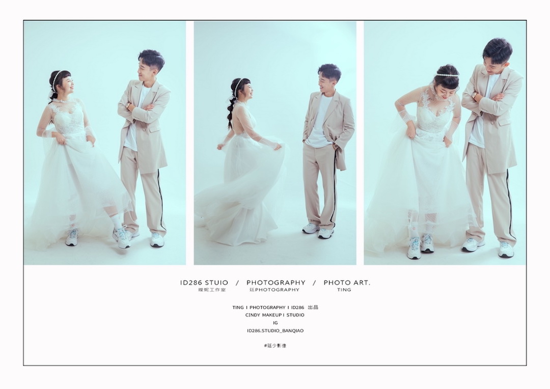 婚紗攝影拍出專屬你的愛情故事｜iD286 寫真攝影工作室豐富主題攝影棚